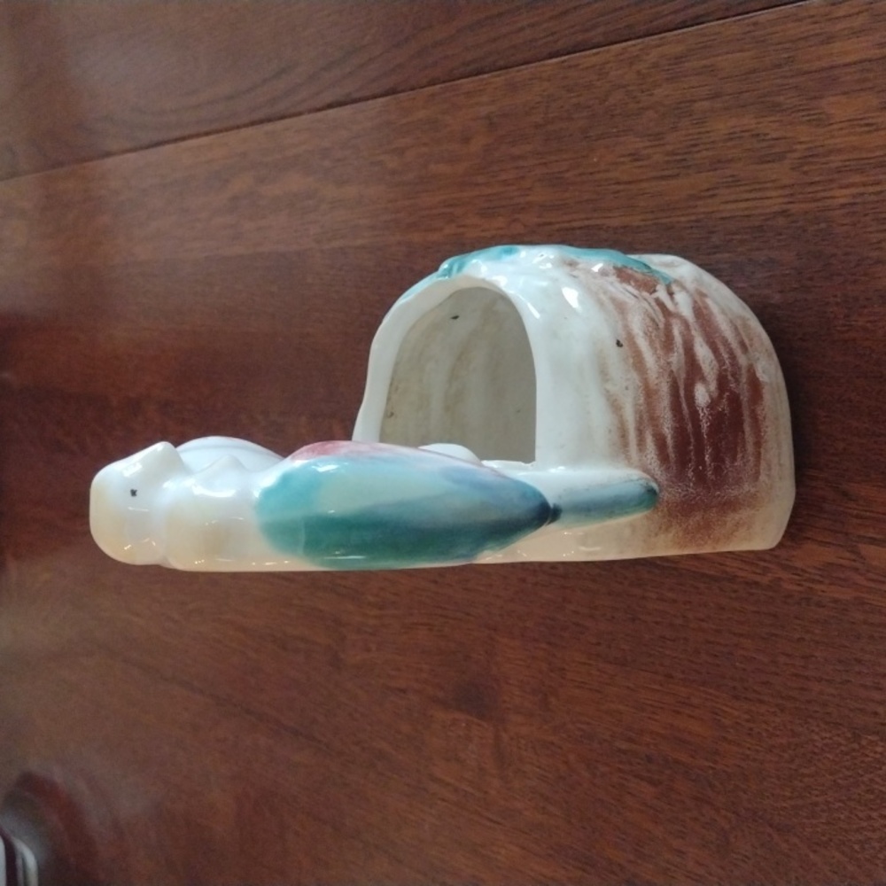 Morton Pottery Wall Pocket Love Birds - Picture 5 of 6